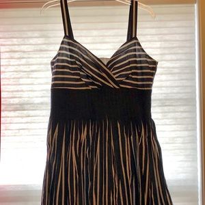 Evan Picone navy/white, 100% cotton spring dress